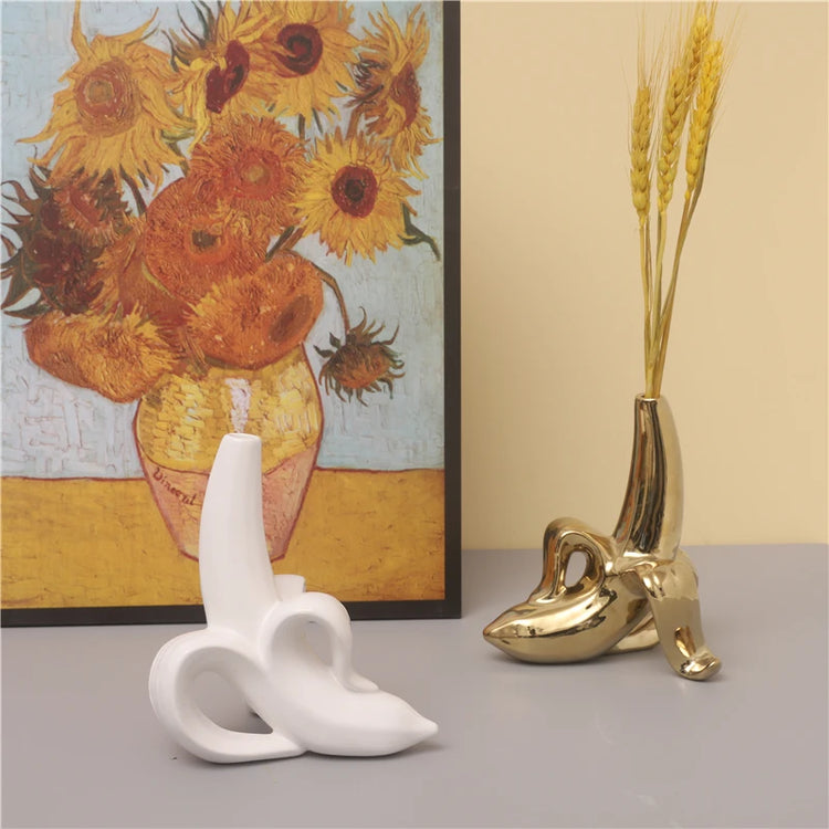 Banana Shaped Flower Vase