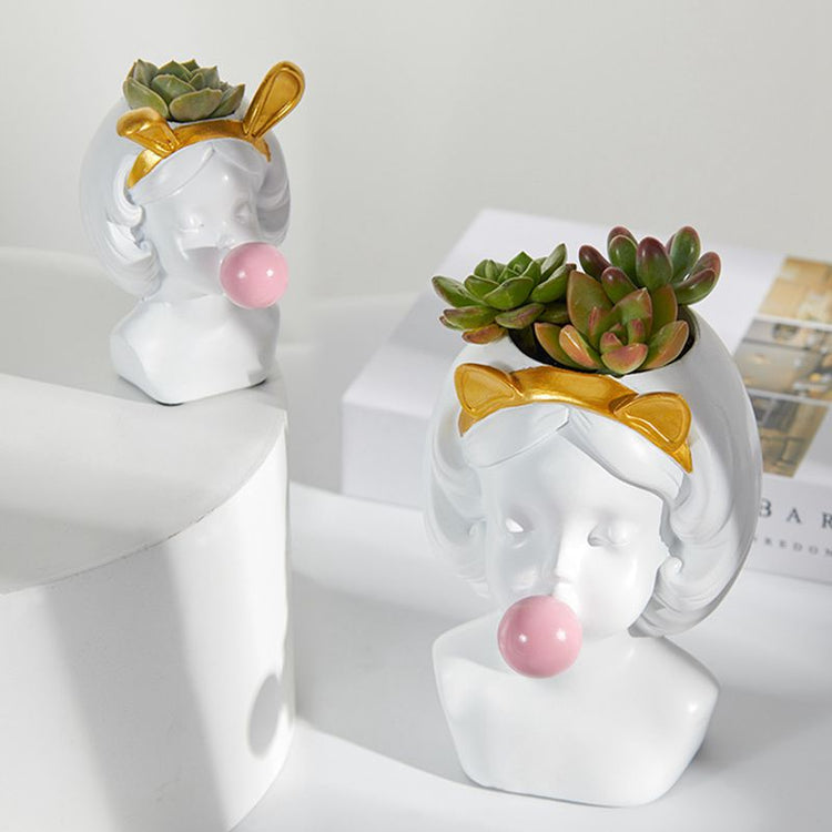 Creative Design Head Flower Vase