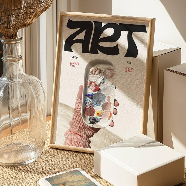 Contemporary Fine Art Exhibition Wall Poster