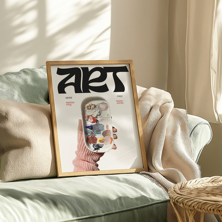 Contemporary Fine Art Exhibition Wall Poster