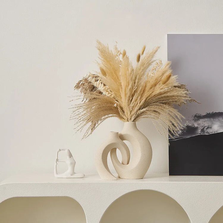 Contemporary Style Unique Ceramic Double Vases