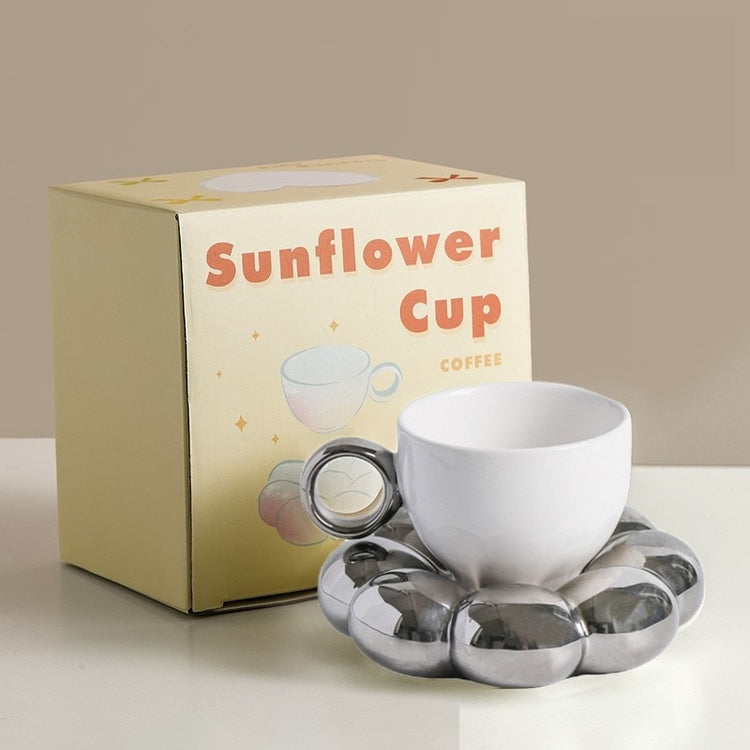 Cute Ceramic Cloud Mug With Saucer