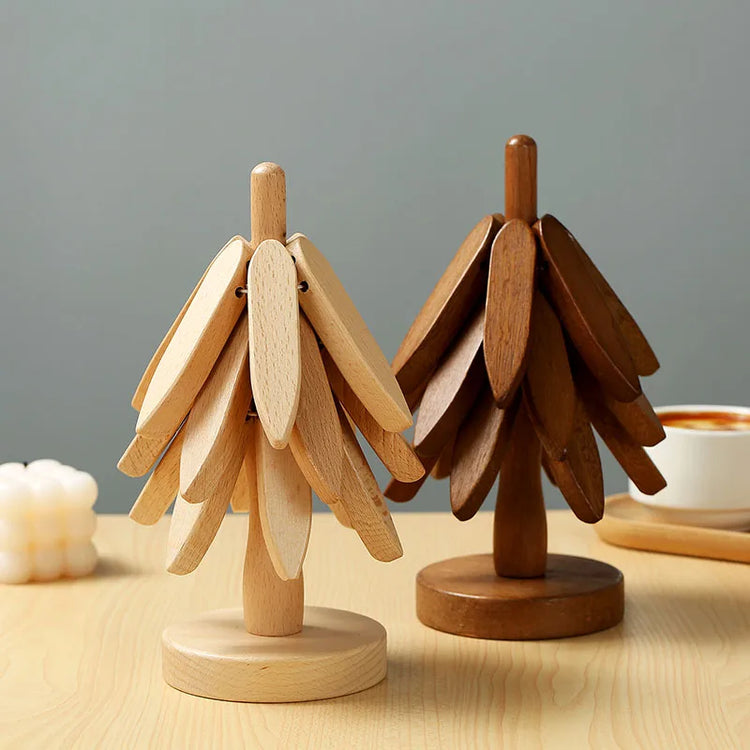 Tree Design Decorative Stand Wooden Trivets