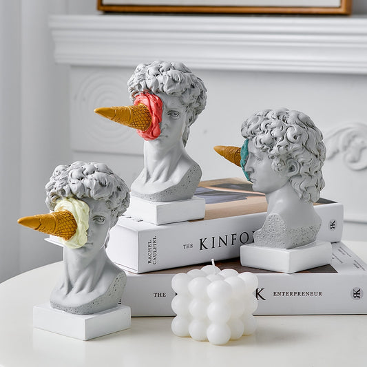 Quirky Nordic Ornament Ice Cream David Figurine