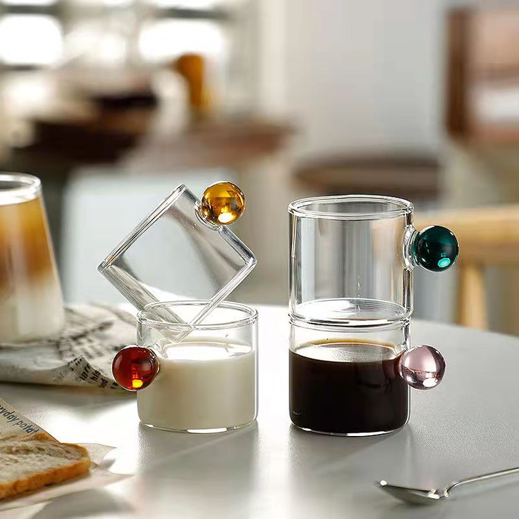 Glass Espresso Cups - Set of 2