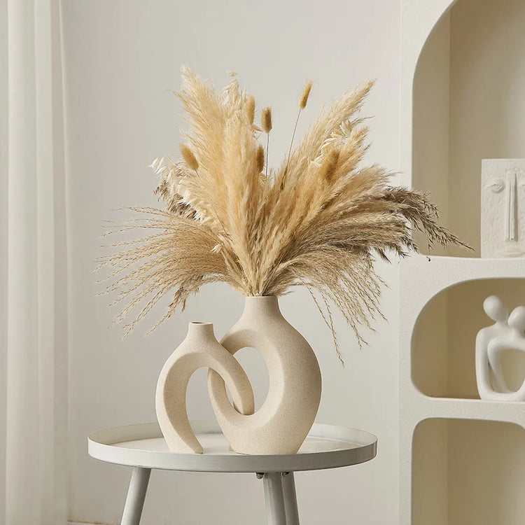 Contemporary Style Unique Ceramic Double Vases