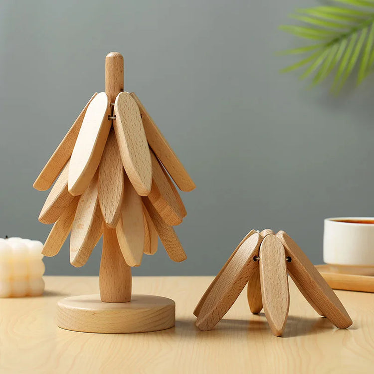 Tree Design Decorative Stand Wooden Trivets
