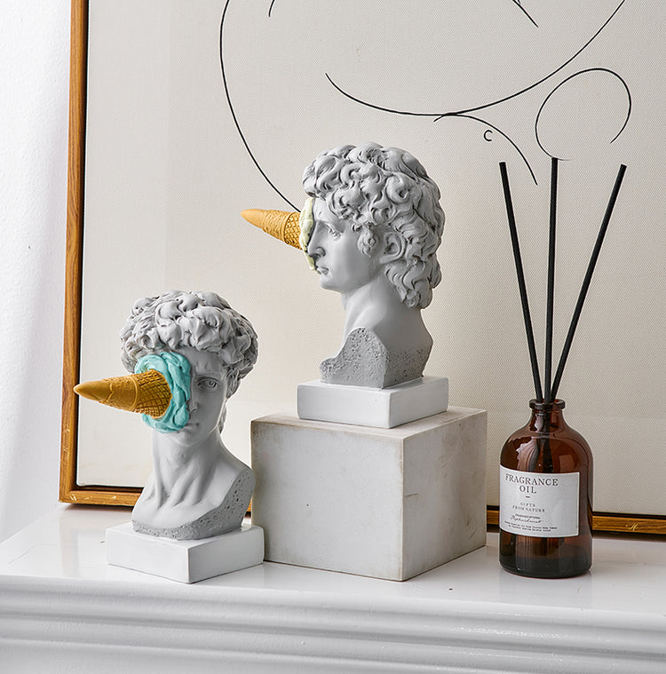 Quirky Nordic Ornament Ice Cream David Figurine