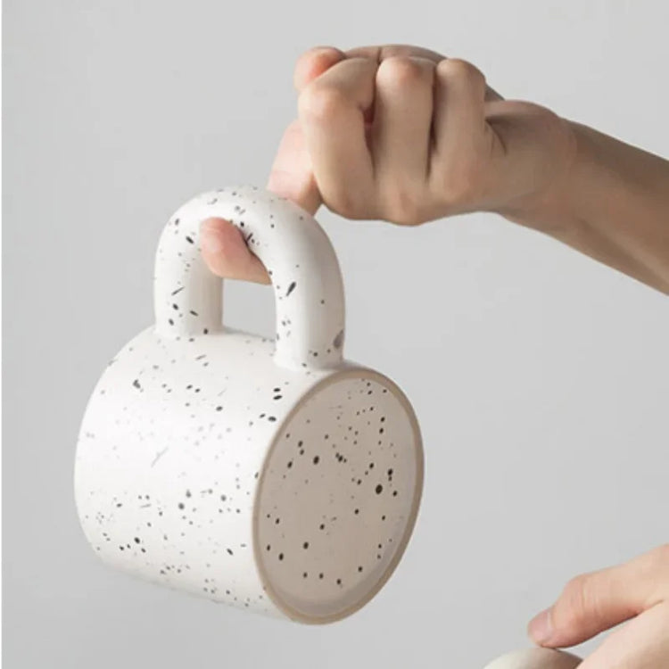 Functional Ceramic Chubby Spackled Mugs Set