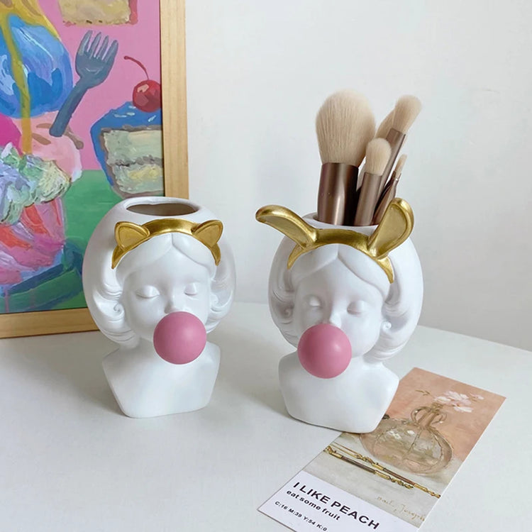 Creative Design Head Flower Vase
