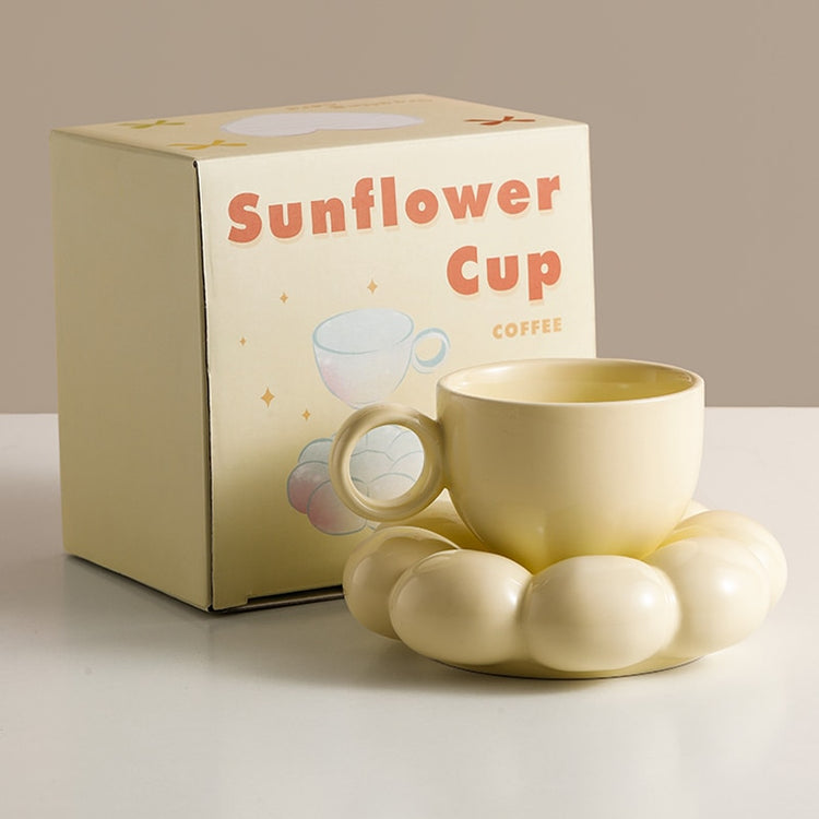 Cute Ceramic Cloud Mug With Saucer