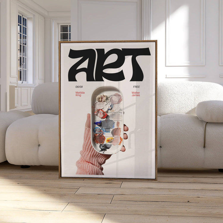 Contemporary Fine Art Exhibition Wall Poster