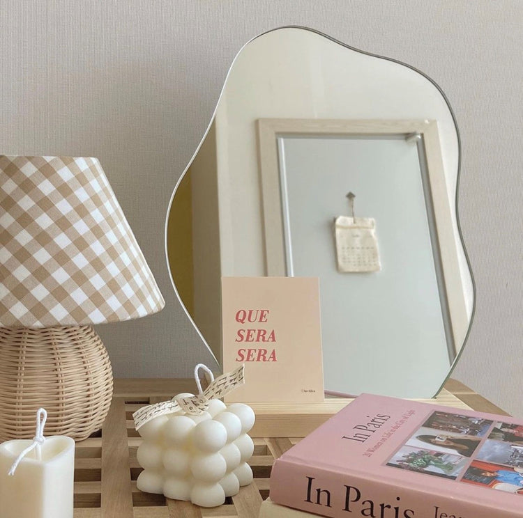 Irregular Shape Makeup Mirror - MAHOGANY STREET