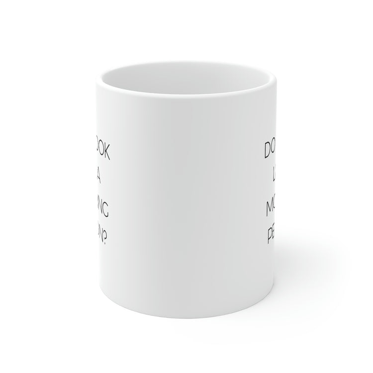 White Ceramic Do I Look Like A Morning Person Mug
