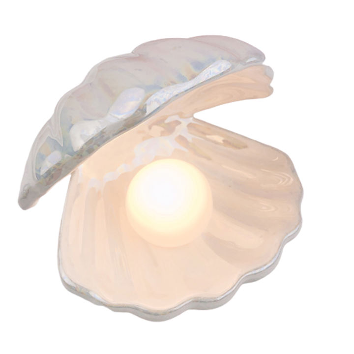 Decorative Ceramic Clam Shaped Lamp