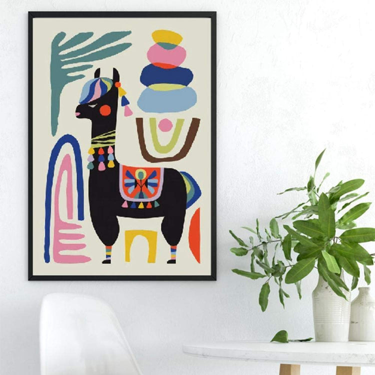 Funky Llama Canvas Print - MAHOGANY STREET
