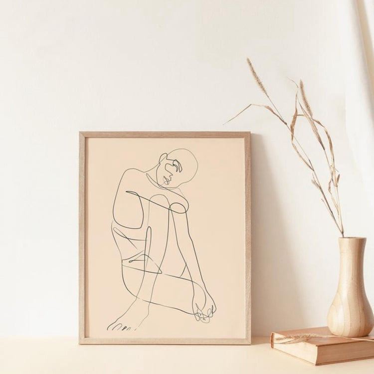 Body Shape Of A Woman Canvas Print - MAHOGANY STREET
