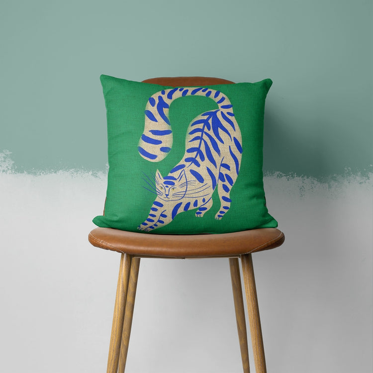 Cat Illustration Colorful Cushion Covers - MAHOGANY STREET
