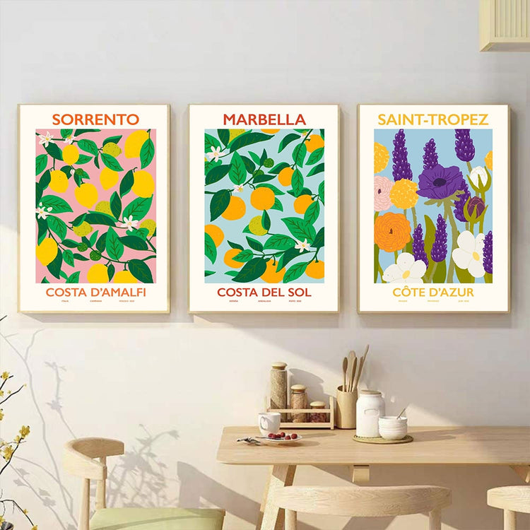 Retro European Style Canvas Prints - MAHOGANY STREET