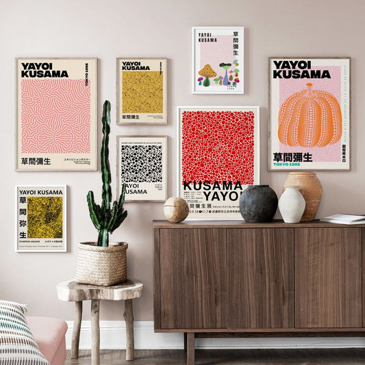 Yayoi Kusama Abstract Canvas Prints ( + more styles)