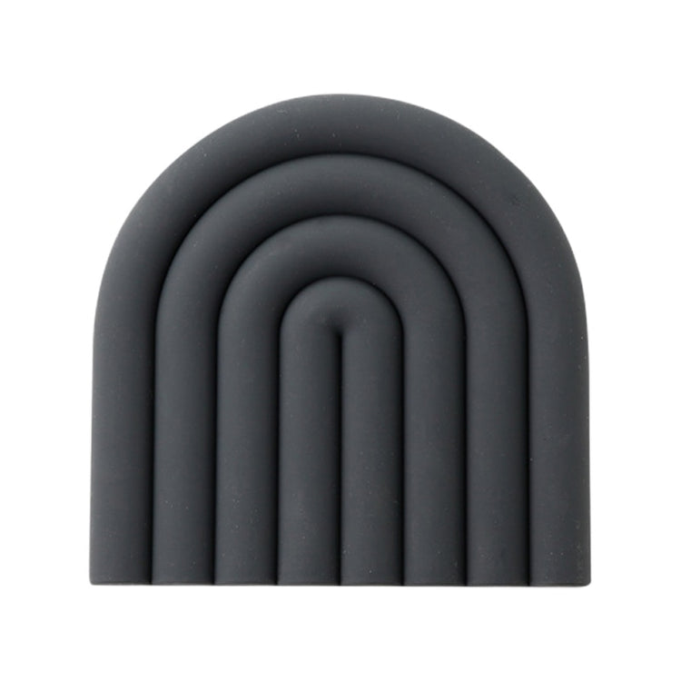 Block Color Silicone Heat Insulation Coasters