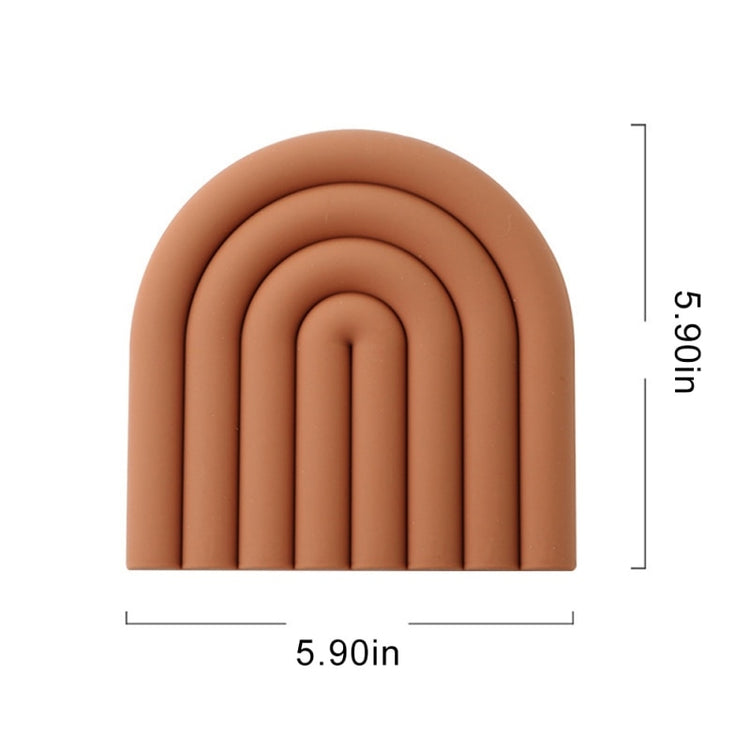 Block Color Silicone Heat Insulation Coasters