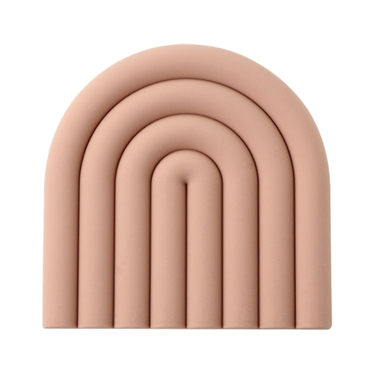 Block Color Silicone Heat Insulation Coasters