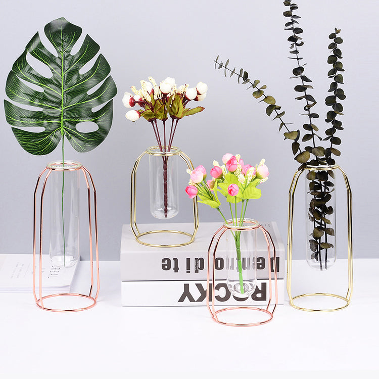 Unique Design Minimalist Metal Wire Vase - MAHOGANY STREET