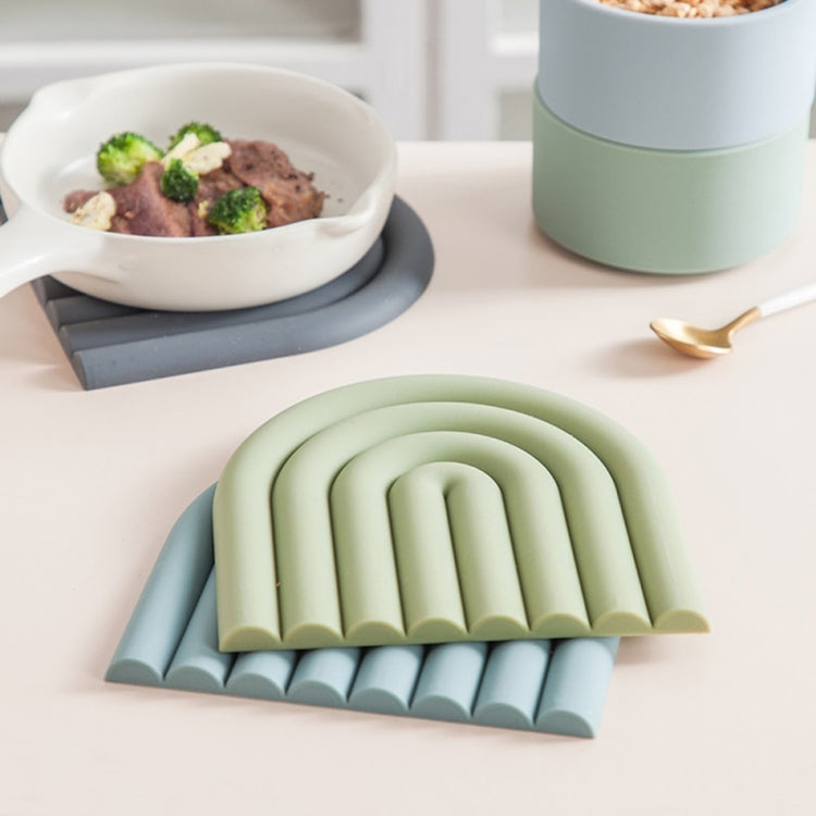 Block Color Silicone Heat Insulation Coasters
