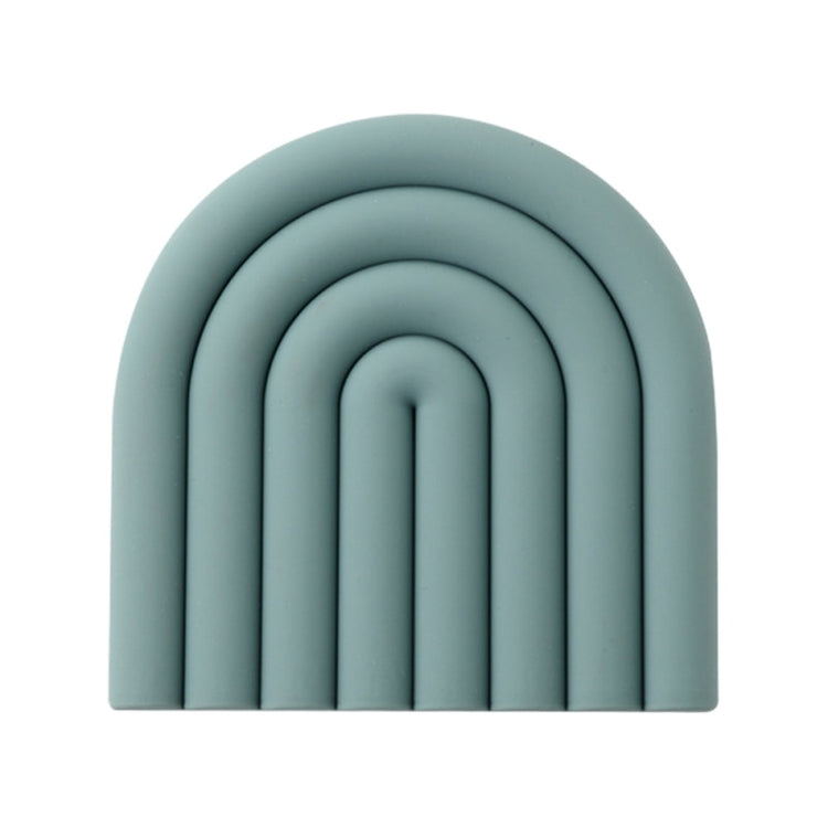Block Color Silicone Heat Insulation Coasters