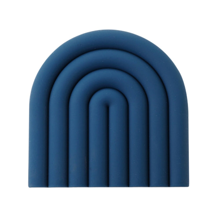 Block Color Silicone Heat Insulation Coasters