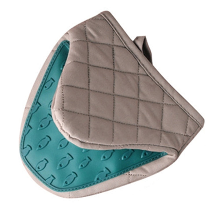 Silicone No Burn Oven Mitts - Set of 2 - MAHOGANY STREET
