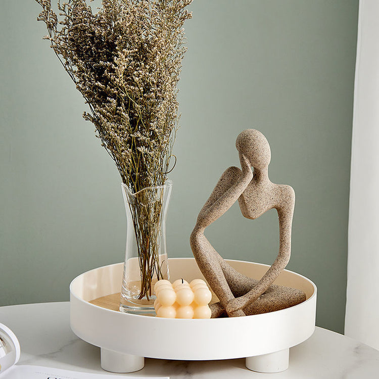 Minimalist Design Resin Thinker Figurine