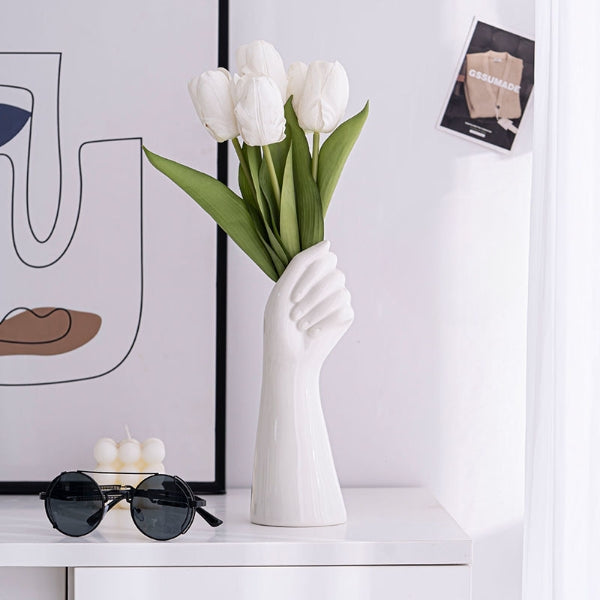 Hand Shaped Decorative Vase