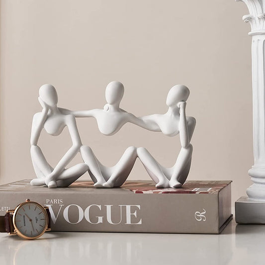 Friendship Abstract Nordic Style Resin Figurine