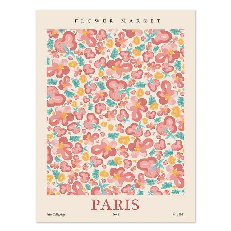 Flower Market Cities Botanical Canvas Posters