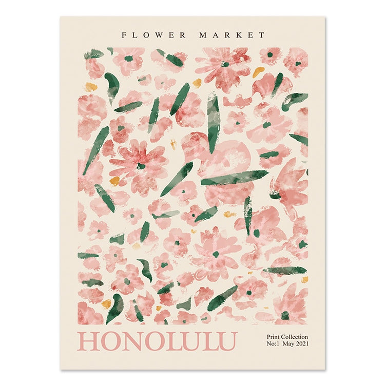 Flower Market Cities Botanical Canvas Posters