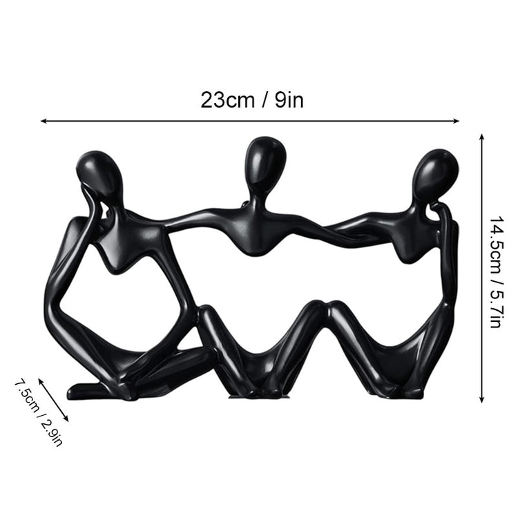 Friendship Abstract Nordic Style Resin Figurine