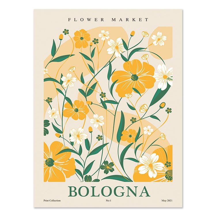 Flower Market Cities Botanical Canvas Posters
