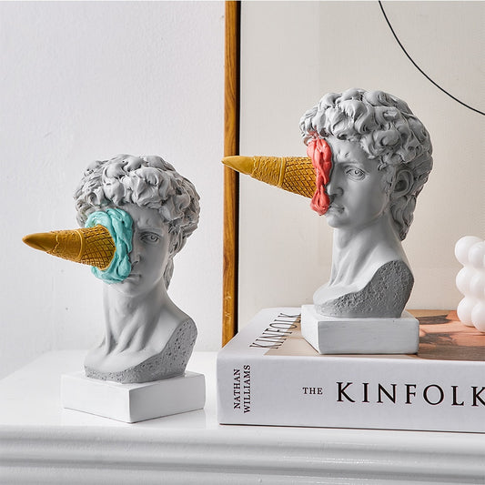 Quirky Nordic Ornament Ice Cream David Figurine