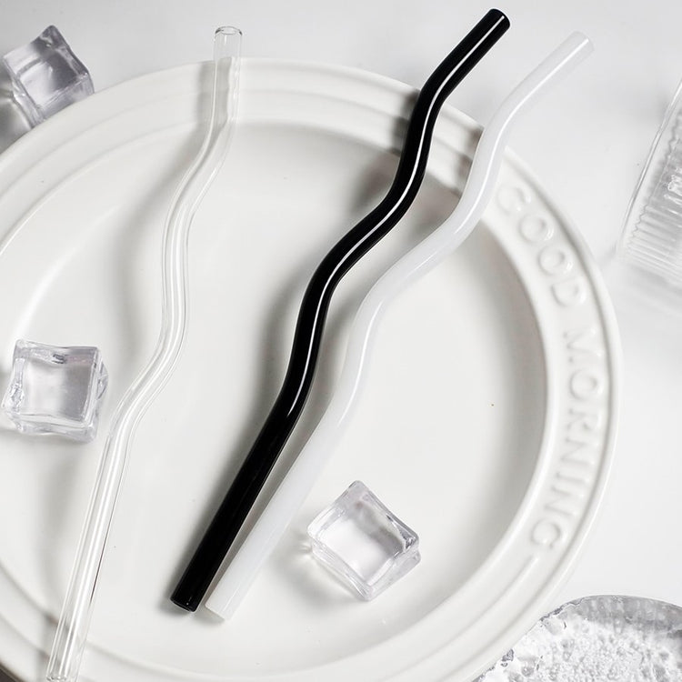 Colorful Artistic Design Glass Straws - MAHOGANY STREET