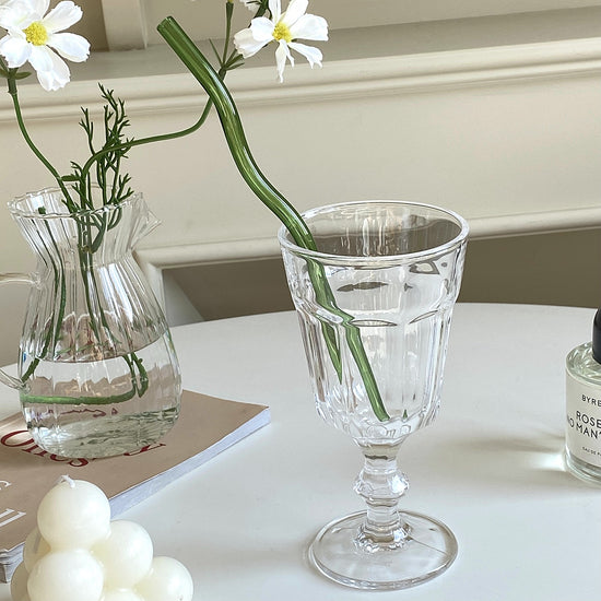 Colorful Artistic Design Glass Straws - MAHOGANY STREET