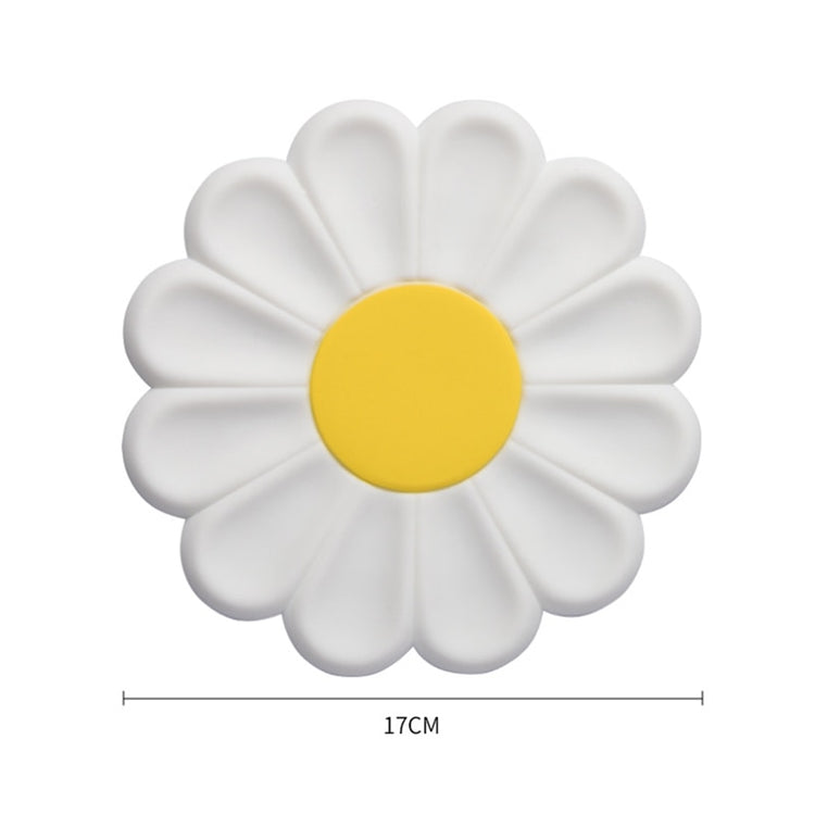 Daisy Shape Silicone Table Coasters - set of 2