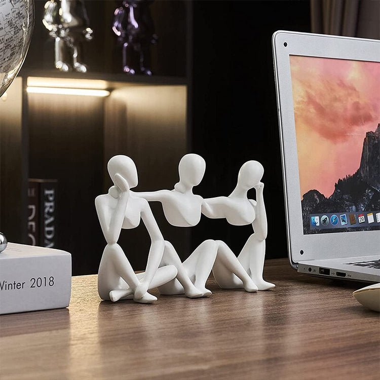 Friendship Abstract Nordic Style Resin Figurine