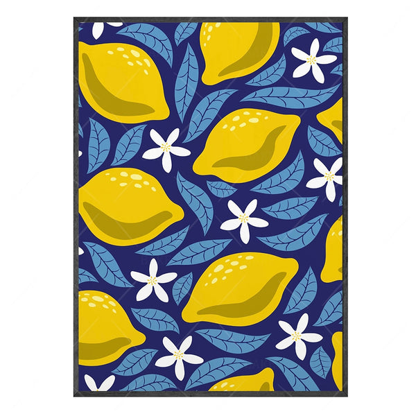 Colorful Lemon Papaya Canvas Prints - MAHOGANY STREET