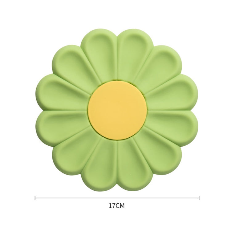 Daisy Shape Silicone Table Coasters - set of 2