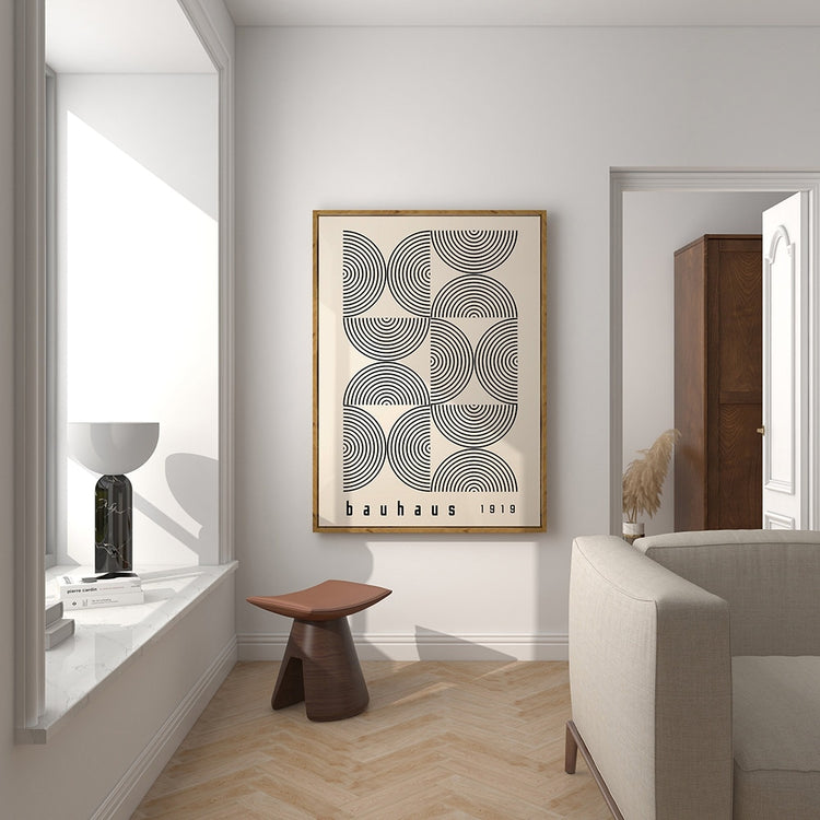 Bauhaus 1919 Abstract Wall Art - MAHOGANY STREET