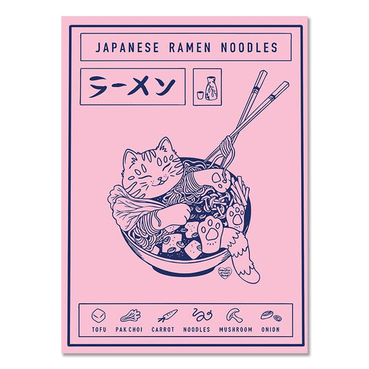 Japanese Ramen Inspired Canvas Prints - MAHOGANY STREET