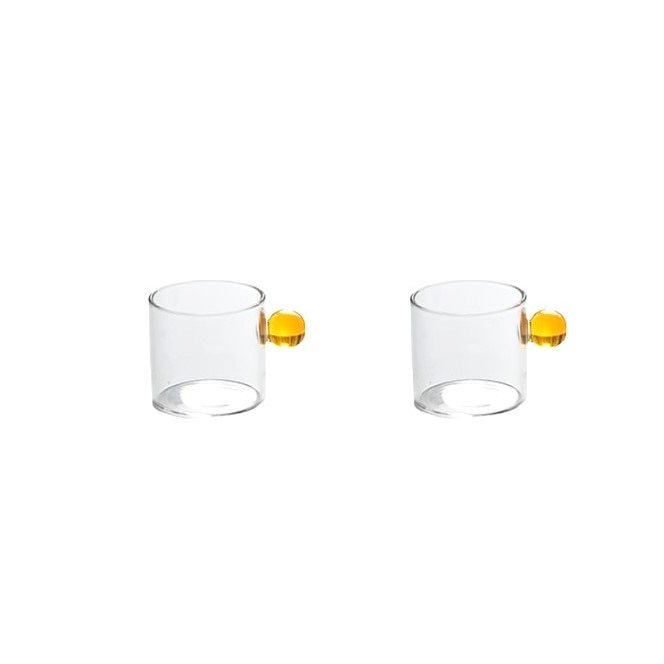 Glass Espresso Cups - Set of 2 - MAHOGANY STREET