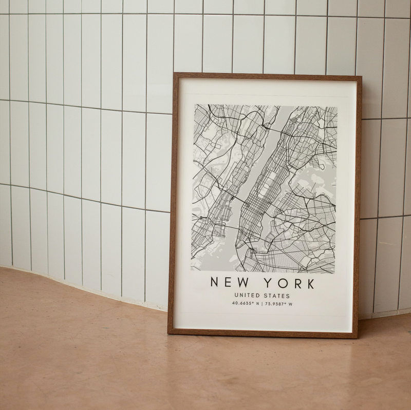 World Cities Maps Canvas Prints